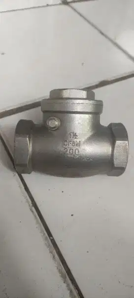 SWING CHECK VALVE KLEP TABOK 1½/1,5 inch 200 WOG CF8M STENLIS