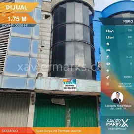 Ruko Surya Inti Permata Juanda Sedati Sidoarjo lebar5x27 meter