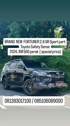 km 500, BRAND NEW FORTUNER GR Sport AERO PACKAGE TSS, 2024