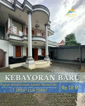 RUMAH COCOK UTK HUNIAN, KANTOR,  RESTO & CAFE  KEBAYORAN BARU JAK-SEL