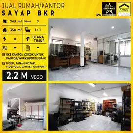 2,2 M Dijual cepat     Rumah / Kantor di sayap BKR lt 249 lb 350