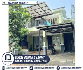 DIJUAL RUMAH 1 LANTAI SIAP HUNI CLUSTER DELATINOS BSD -GLB108