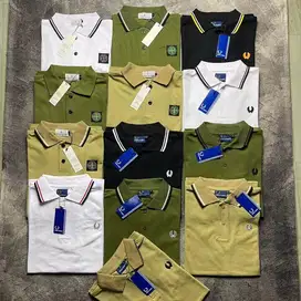 KAOS DISTRO PRIA DAN WANITA POLO SHIRT FULL TAG LOGO