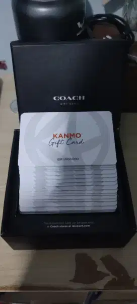 Gift Card Coach Total Nominal Rp.10juta