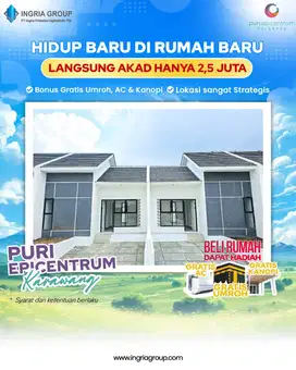 PURI EPICENTRUM KARAWANG RUMAH SIAP HUNI DKT RSU FIKRI MEDIKA SHM