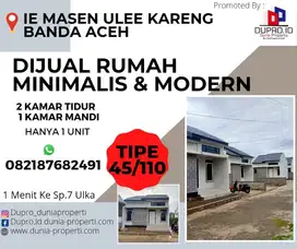 Ie Masen Ulee Kareng Dijual Rumah Baru Tipe 45  Banda Aceh