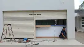 Pasang Rolling Door one sheet, standar, perforated dll Tigadarateknik