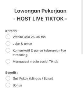 Host Live Tiktok