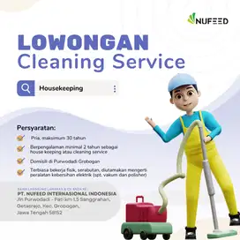 LOWONGAN CLEANING SERVICE DI PABRIK PAKAN TERNAK