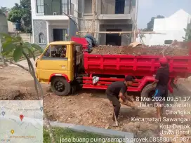 Jasa buang puing sampah proyek