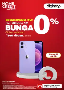 Segampang itu memiliki iphone 12 128GB menggunakan home credit