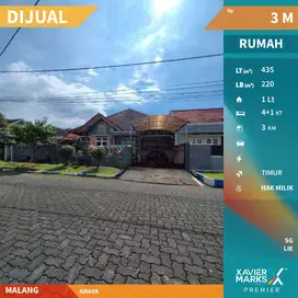 Dijual Rumah Nyaman Aman di Pondok Blimbing Indah Pbi Araya Malang