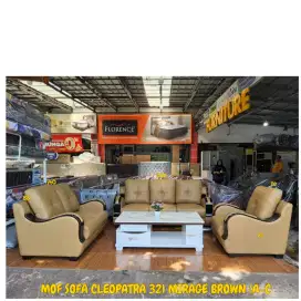 SOFA MORES CLEOPATRA 321 + MEJA TAMU MARMER MEWAH