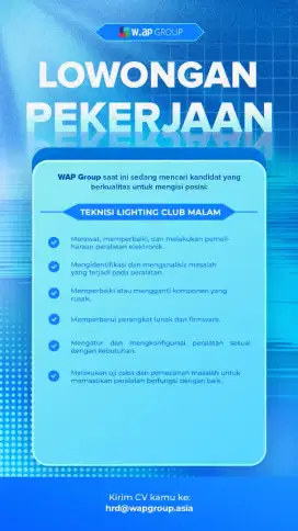 Teknisi Lampu Club Malam