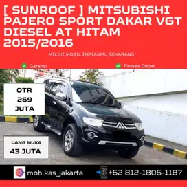 Mitsubishi Pajero Sport Dakar VGT Diesel AT Hitam Sunroof NIK 2015