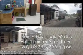 Sewa Rumah di Jogja Bulanan Harian Mingguan Gejayan Libur 2KT Murah AC