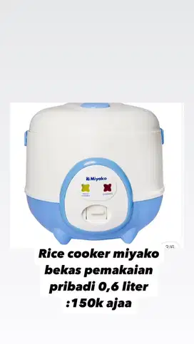 Rice cooker miyako 0,6 liter