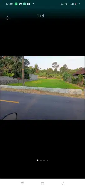 Dijual tanah pingir jalan Raya SHM an sendiri