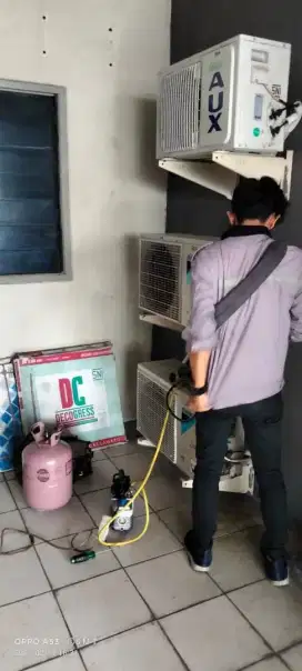 Bongkar pasang AC perbaikan AC service AC service kulkas mesin cuci