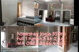 Sewa Homestay Yogya  Harian Mingguan Bulanan Luas Murah 2KT Penginapan