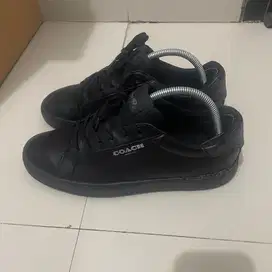 Sepatu Coach Clip Low Top Sneaker With Signature Canvas Original CC724