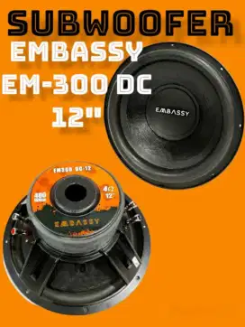 Subwoofer 12inch Em300DC Triple Magnet