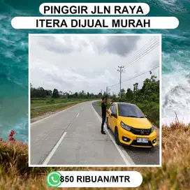 TANAH PINGGIR JLN RAYA ITERA KORPRI HARGA TERMURAH BISA DICICIL