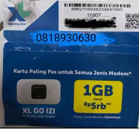 Kartu perdana XL nomor cantik