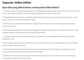 Video Editor (E-commerce)