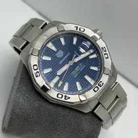 Jam tag heuer aquaracer 300 m blue dial fullset