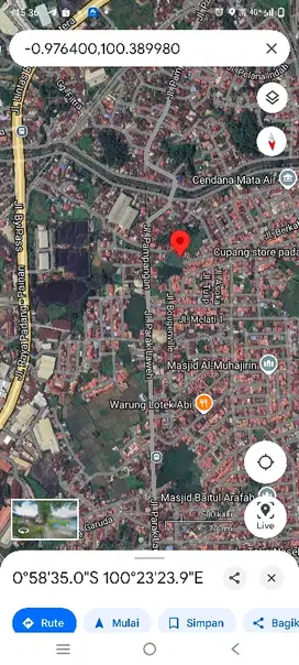 DIJUAL TANAH KERAS 1 Kapling DI KOMPLEK INDO VILLA