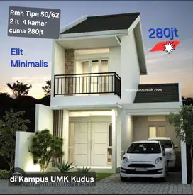 Rumah minimalis 4 kamar 2 lantai 290jt termurah di UMK Kudus