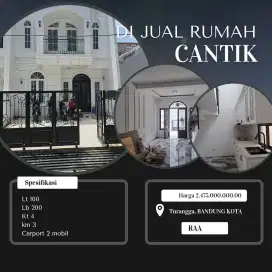 JUAL CEPAT RUMAH BARU TURANGGA 2.45 m nett 3 lantai murah