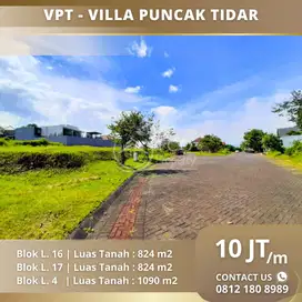 Tanah Siap Bangun Kawasan Elite Villa Puncak Tidar L. 16 L.17 Malang