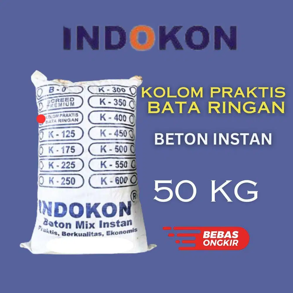Beton Instan Kolom Praktis INSTAN INDOKON - Beton Siap Pakai