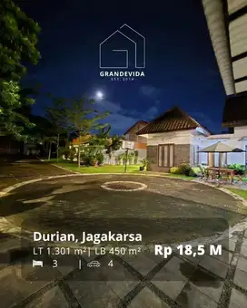 Jagakarsa garden house rumah cantik 1 lantai halaman luas