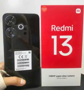 Xiomi Redmi 13 BLack 8/256 Gb MuLus Fullset dan GarNas Xiomi 7  BuLan