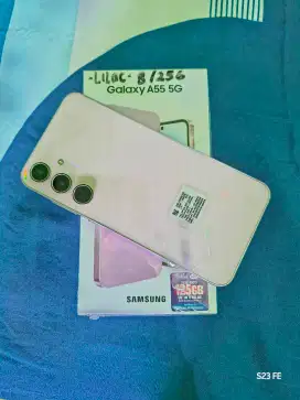 Samsung Galaxy A55 5G 256 Lilac Like New Sein bnyk bonus