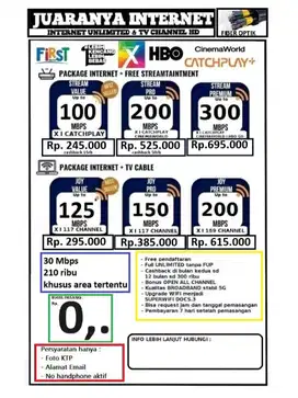 WIFI SUPER KENCANG , BEBAS , UNLIMITED