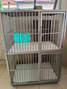 Kandang kucing tingkat alumunium