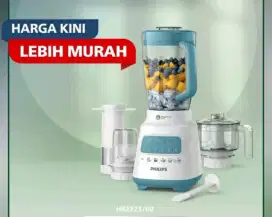 Blender Philips 2 Liter mika / plastik  HR 2223 ready biru dan hijau