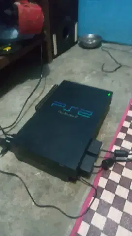 Sony Playstation 2 fat hardisk matrik 80GB mulus normal full game