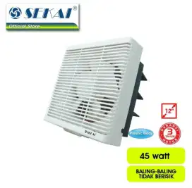 Exhaust fan / kipas hisap dinding / tembok sekai 12 inch WEF 1290