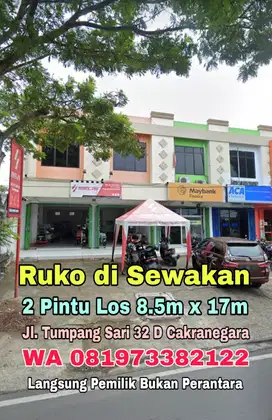 Disewakan Ruko Strategis Tumpang Sari. Mataram