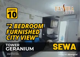 SEWA Murah Tahunan 2 Bedroom Lantai Rendah Bassura City
