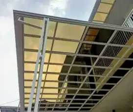 Kanopi carport atap solarflat minimalis trasparan