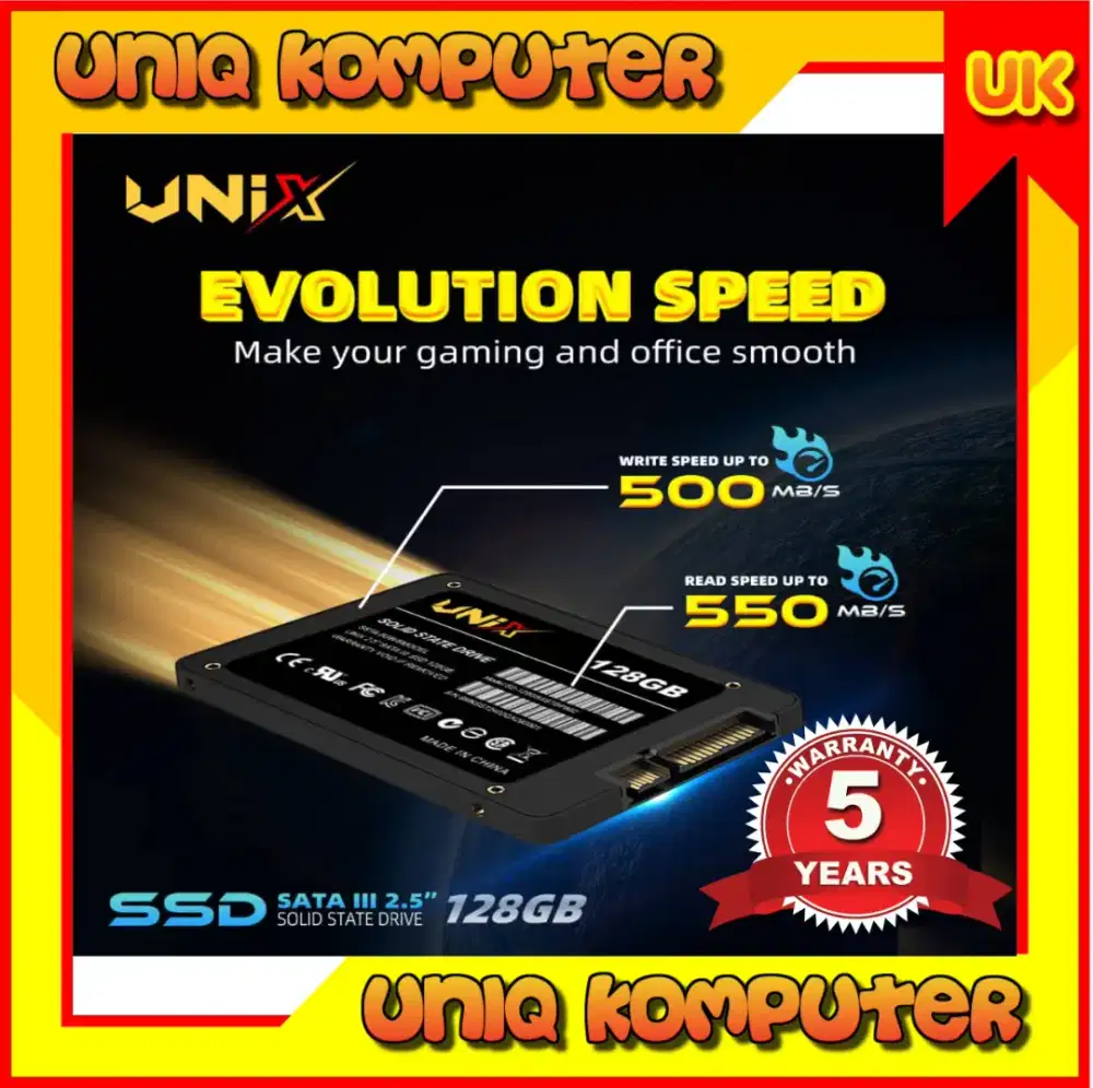 SSD 128Gb || OS 10 atau OS 11|| Garansi 5 Tahun ||