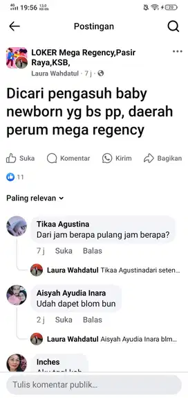 Pengasuh baby newborn