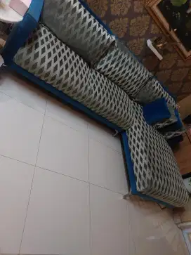Jual sofa second letter L