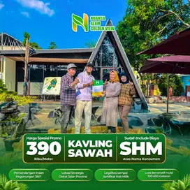 Tanah Kavling Sawah SHM 390 Ribu Per Meter